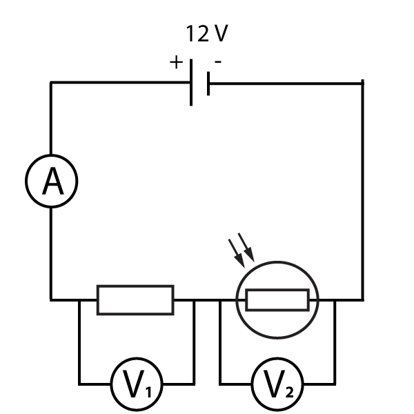 LDR and resistor in series