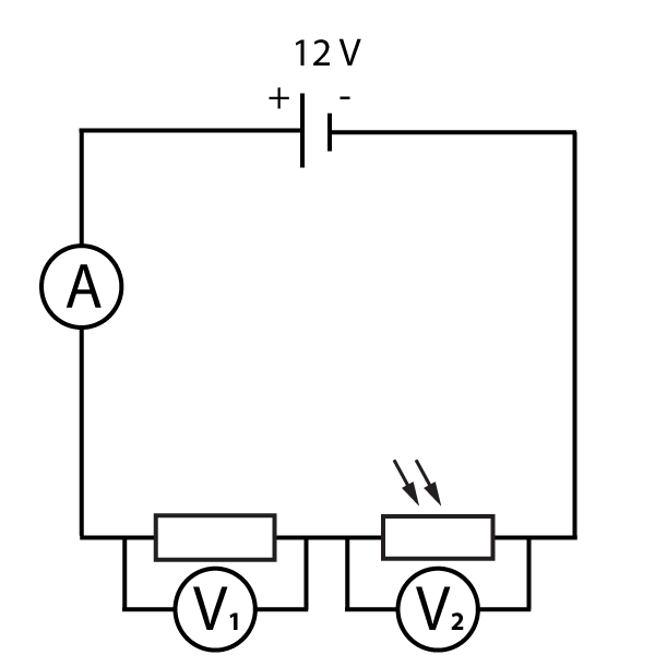 LDR and resistor in series