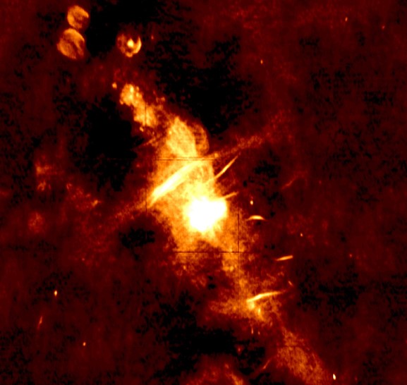 radio image of centre of milky way